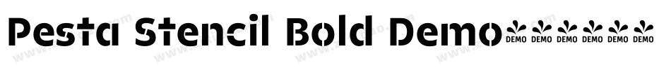 Pesta Stencil Bold Demo字体转换